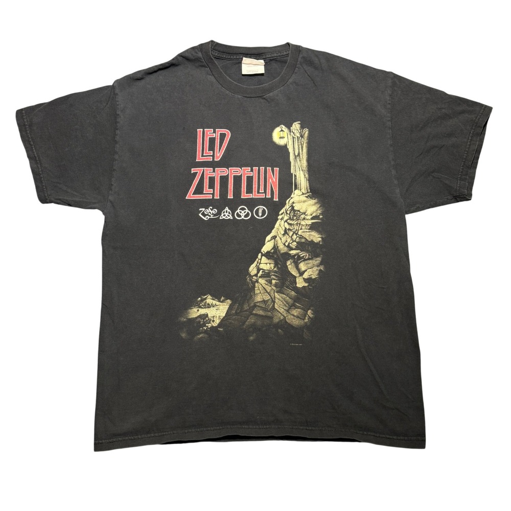 Vintage Led Zeppelin The Hermit T-Shirt Black 2001 Large